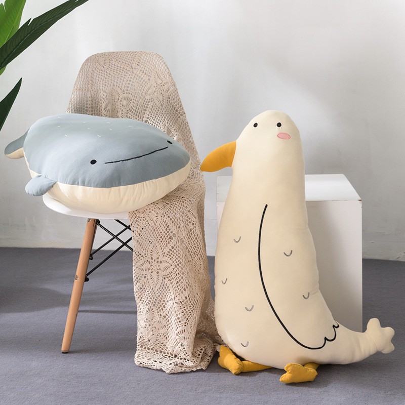 Gối ôm hình thú đáng yêu mẫu 1 gối tựa xe hơi gối ngủ văn phòng gối trang trí nhà studio kích thước từ 45-66cm