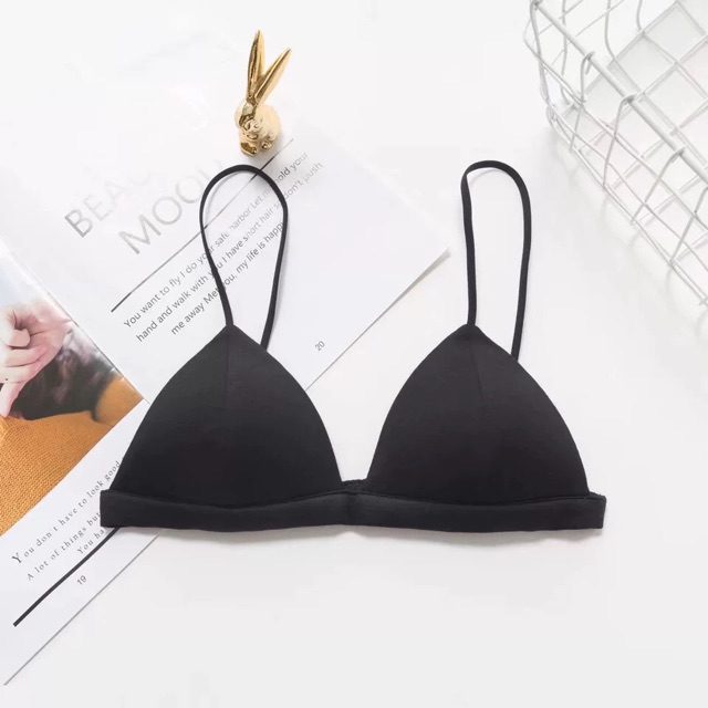 Áo Lót Bralette Cotton Mịn Dây Mảnh Chun Sau Lưng B241