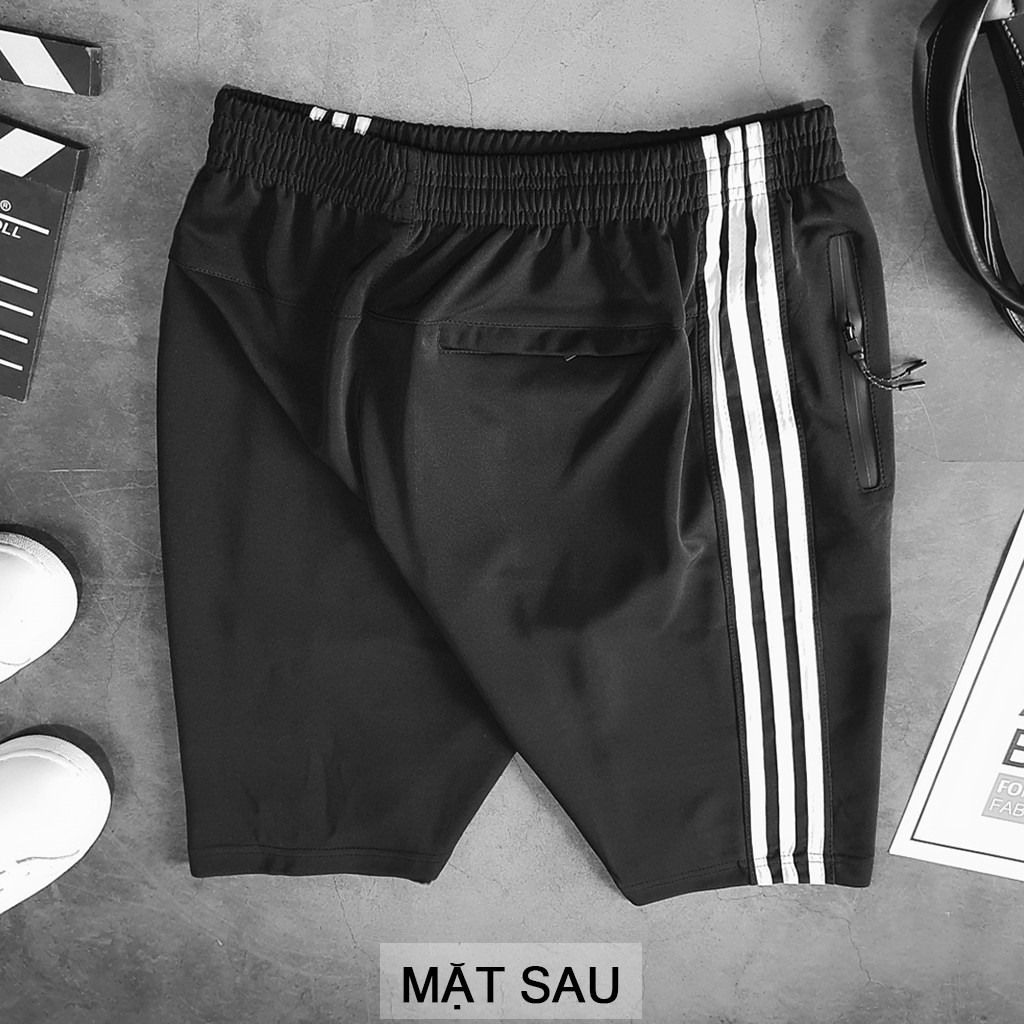 Quần Short nam thun phong cách thể thao, quần đùi thun nam tập gym, QS340