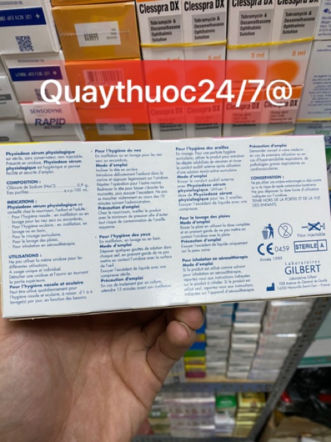 ✅NƯỚC MUỐI SINH LÝ PHYSIODOSE (40 ống)