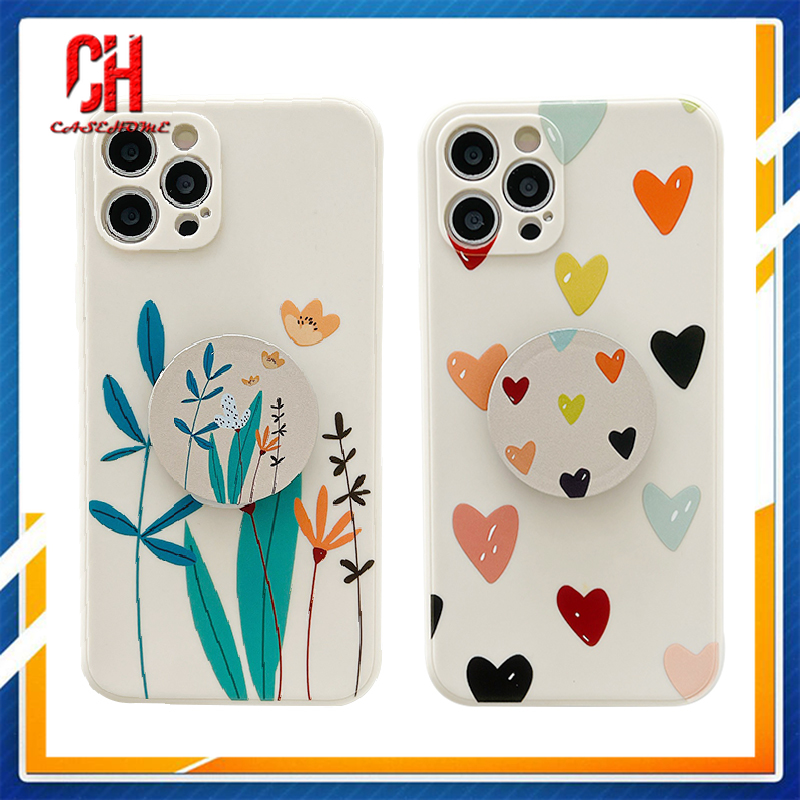 IPhone X 11 pro max 6 7 6S 8 Plus 12 mini 12 pro max Se 2020 6SPlus 7Plus 6Plus 8Plus XS max XR Trend Brand Flower Leaf Soft Cartoon Custom Cover