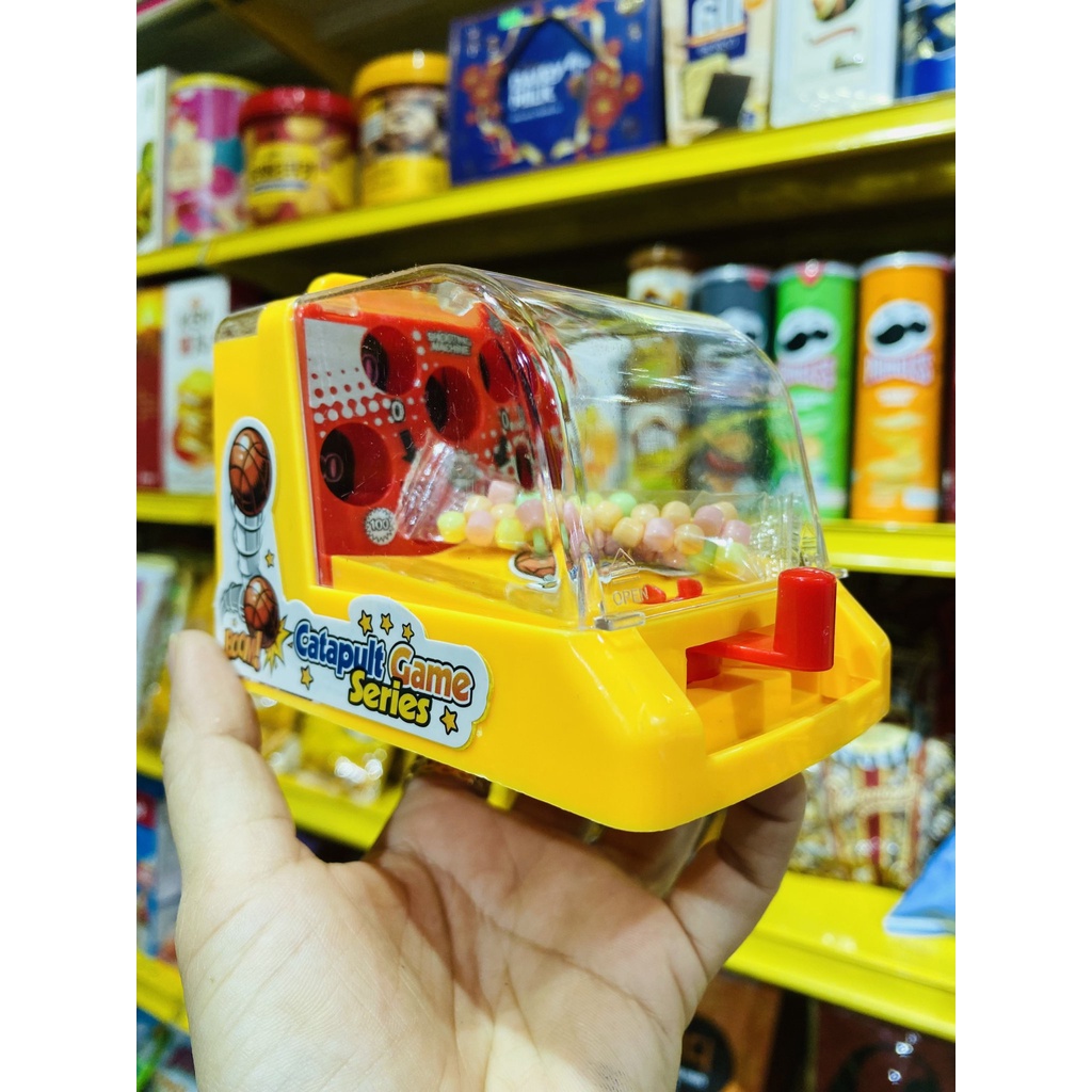 [MÁY BẮN BÓNG] Kẹo Đồ Chơi Máy Bắn Bóng KIDSMANIA CATAPULT GAME SERIES Dành Cho Các Bé Thích Mê