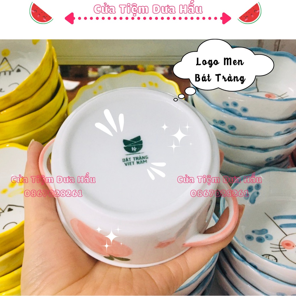 Chén Bát Ăn Dặm, Bát Decor Gốm Sứ Hình Nồi Có Nắp Dễ Thương 250ml Baby Galaxy Official