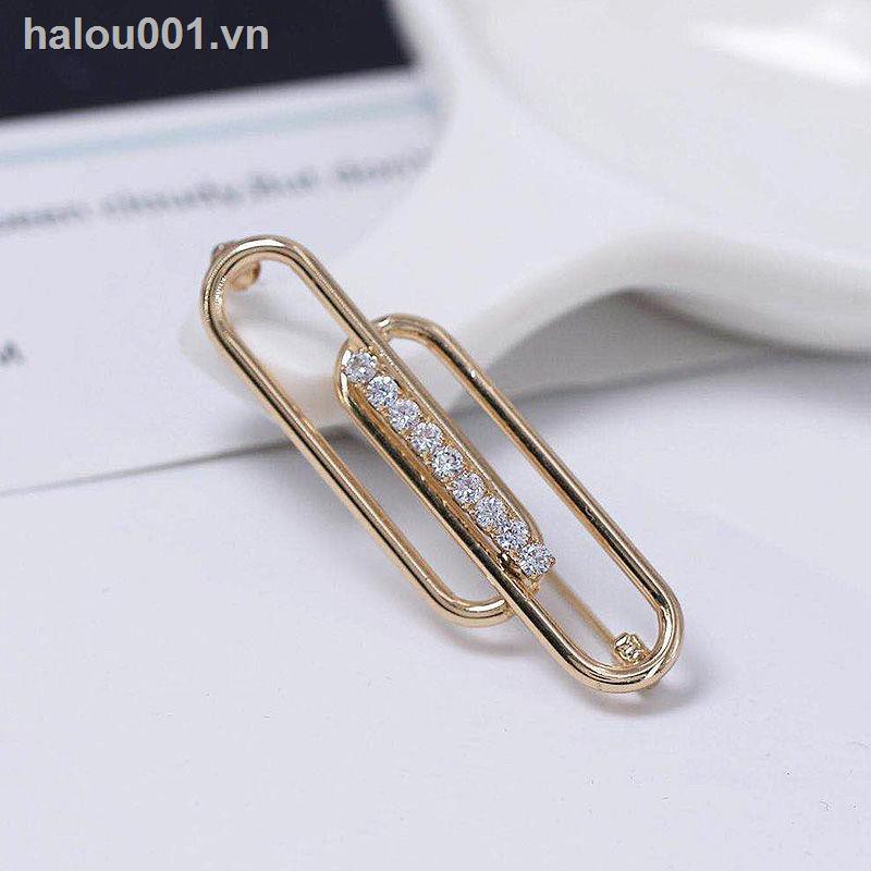 ✿Ready stock✿  skirt waist artifact brooch female anti-glare clip fixed clothes decoration waistline elegant high-end change small pin