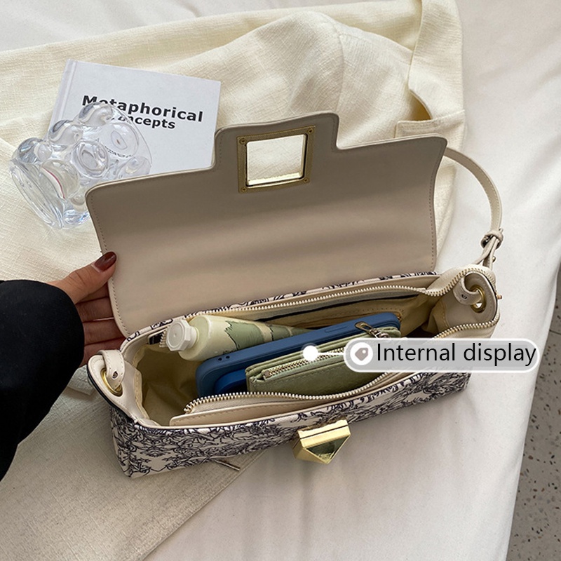 Ielgy Túi Đeo Một Bên Vai Phối Màu Tương Phản Phổ Biến Cho Nữ