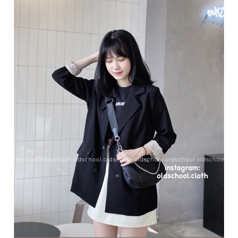ÁO BLAZER HÀN QUỐC 2 LỚP TÚI NẮP - Amanda Store