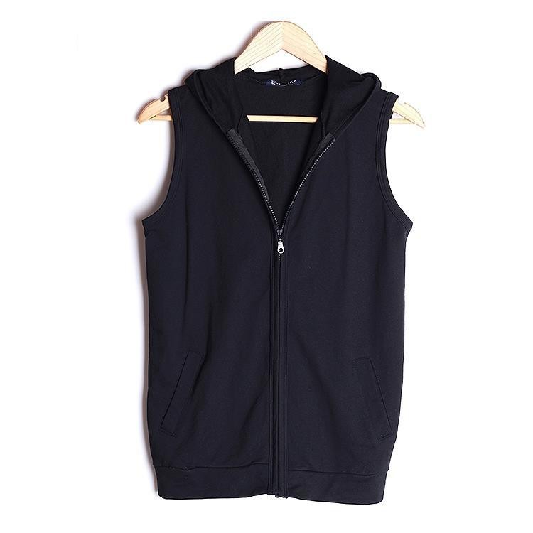 Áo hoodie không tay thể thao dáng ôm thời trang dành cho nam