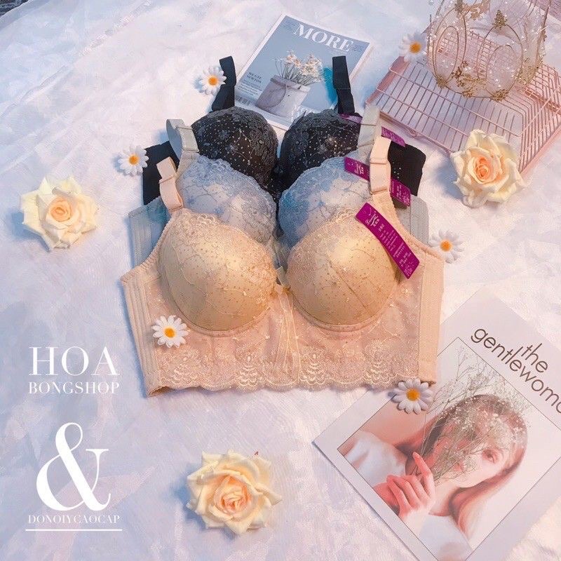 áo lót bản 5 móc Diệt mỡ lưng định hình ngực chống xệ mặc kèm latex