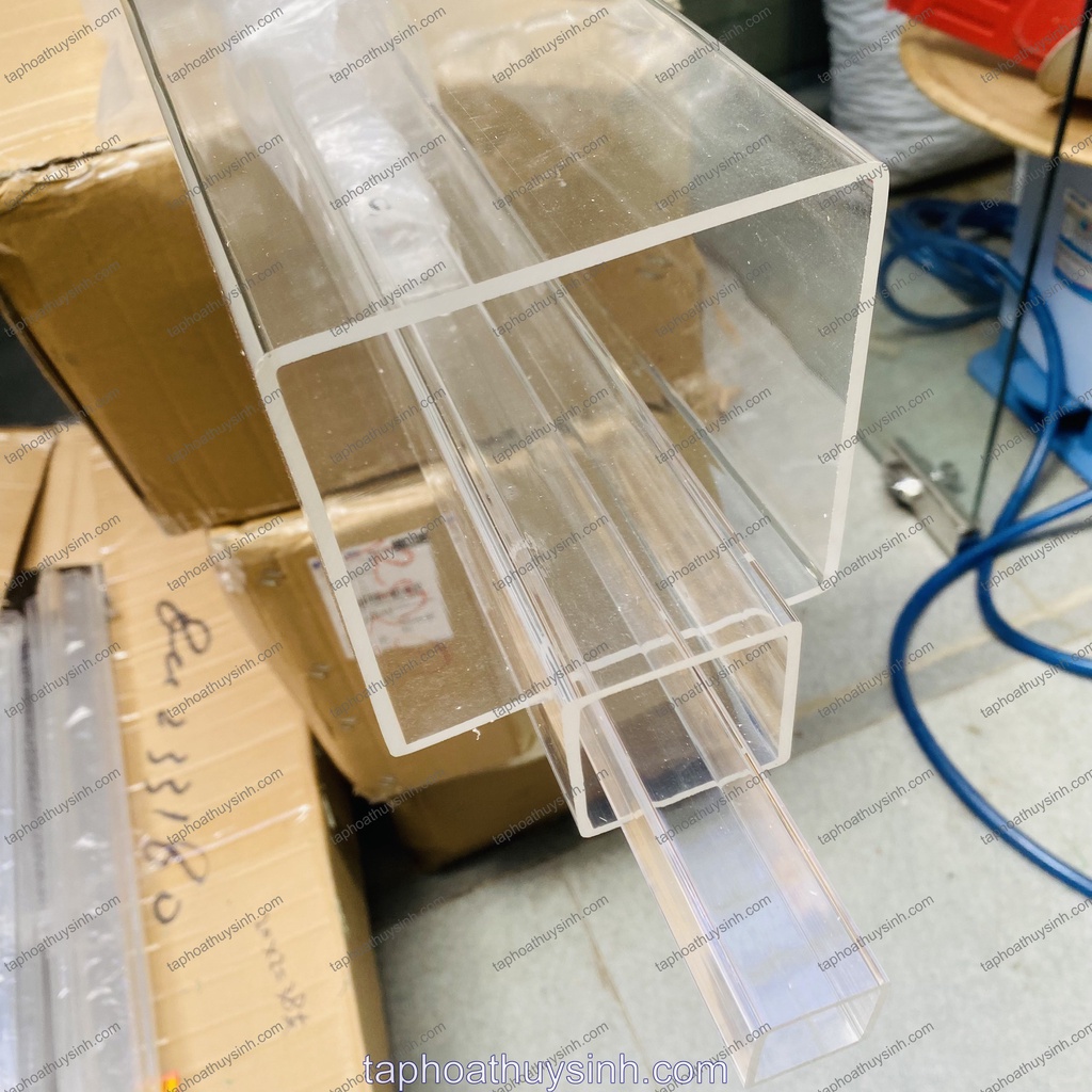 1M ỐNG NHỰA CỨNG TRONG SUỐT ACRYLIC VUÔNG 25,50,60,70,80,100, 120 mm