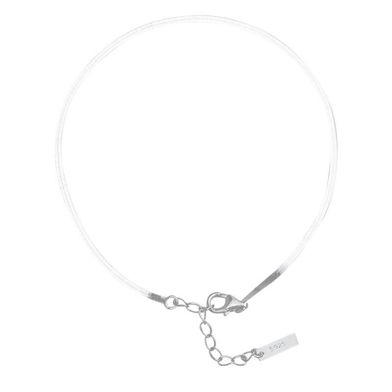 Lắc Chân Bằng Thép Titan Mặt Vuông Thương Hiệu Thời Trang Đơn Giản