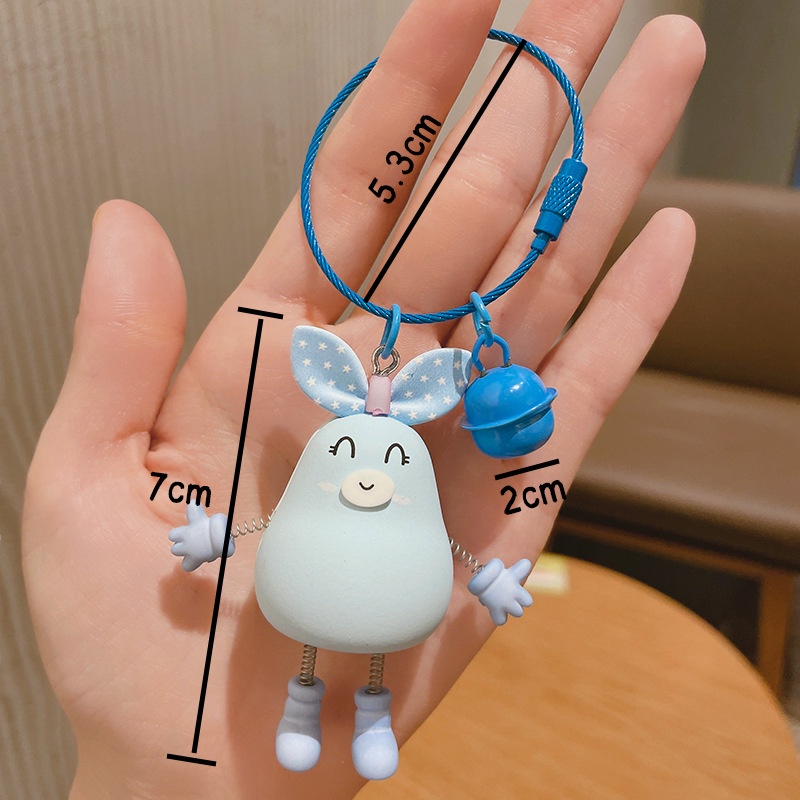 Móc Khóa Hình Thỏ Hoạt Hình Dễ Thương