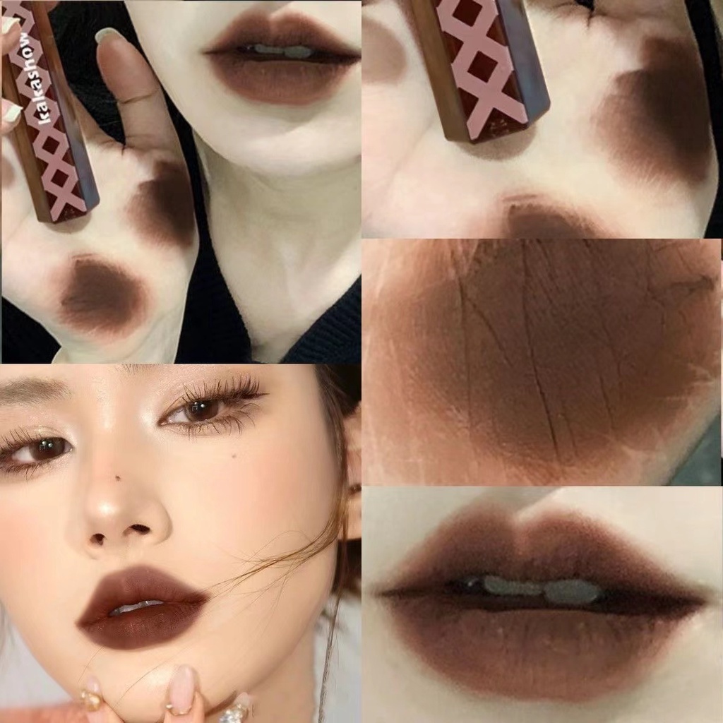 Son kem lì，son môi nội kakashow mềm mịn lâu trôi không thấm nước cho