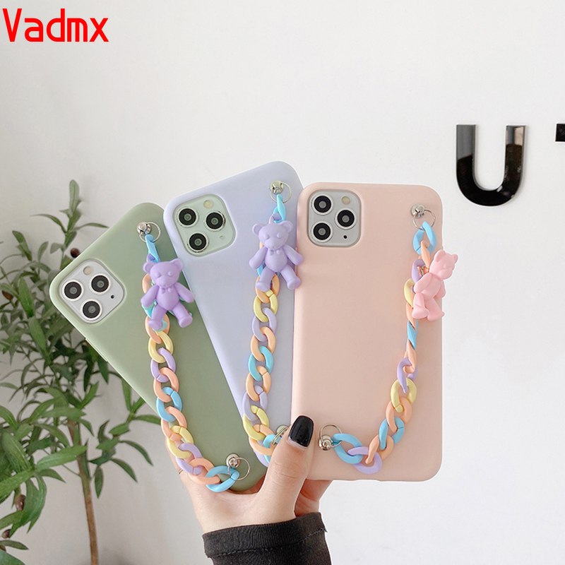 Ốp điện thoại gắn chuỗi xích 3D cho Samsung Galaxy A70 A60 A50 A40 A30 A20 A10 A10S A20S A30S A50S J7 Prime M40 M10 M20S M10S