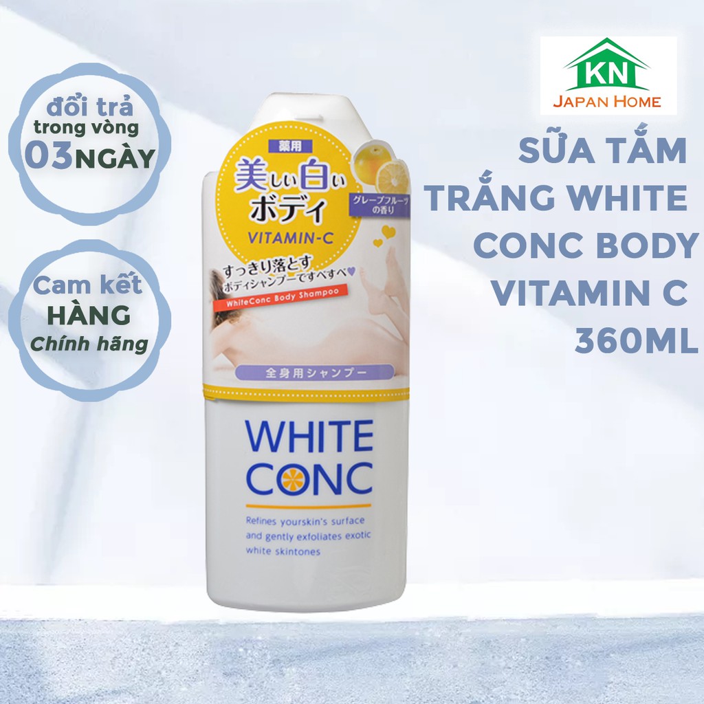 Sữa tắm trắng White Conc Body Vitamin C 360ml