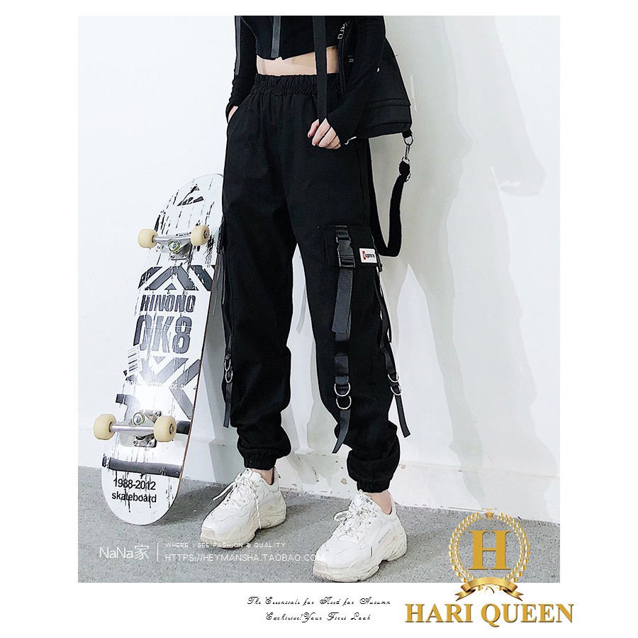 Quần kaki túi hộp dây 2 khuyên HARIQUEEN