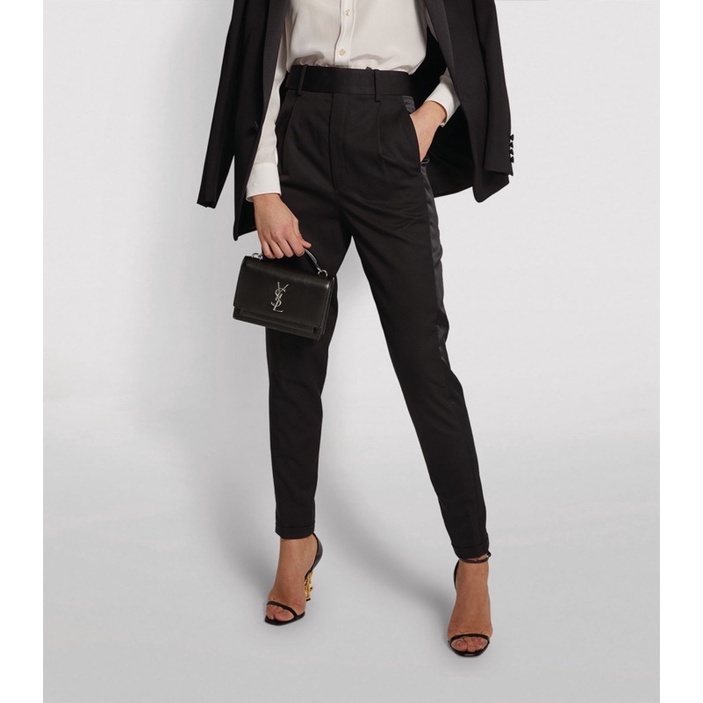 Túi Y s l nắp gập mini da bóng size 20cm full box