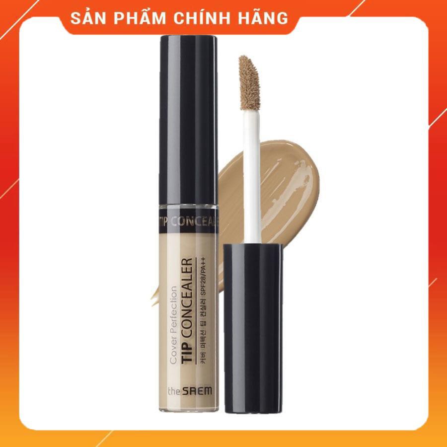 Kem Che Khuyết Điểm The Saem Cover Perfection Tip Concealer SPF28 PA++ 6.5g