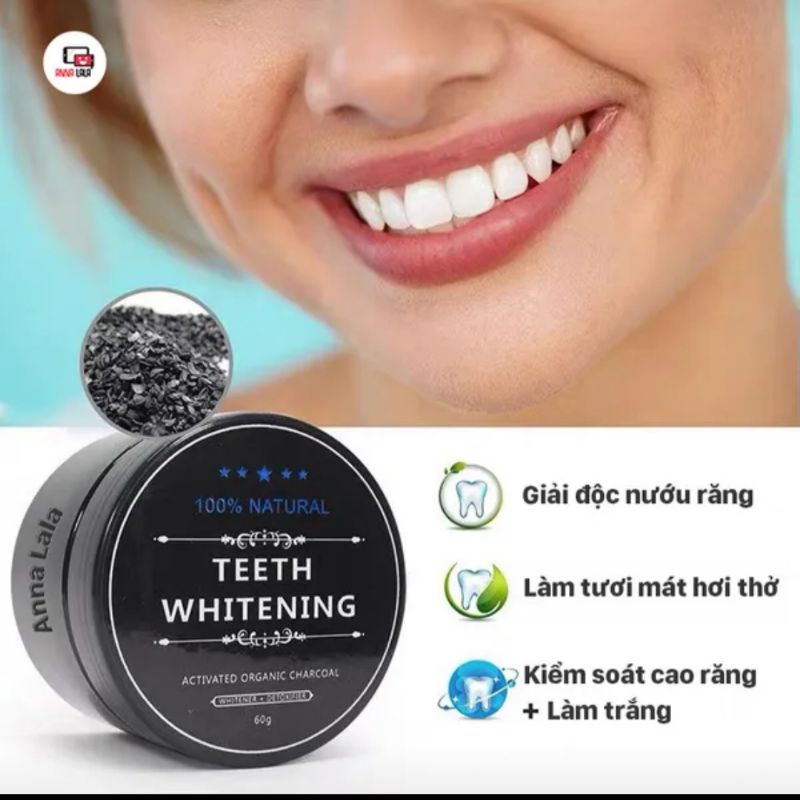 BỘT TẨY TRẮNG RĂNG THAN TRE HOẠT TÍNH TEETH WHITENING