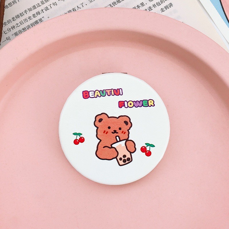 Gương Cầm Tay Mini Đậy Nắp