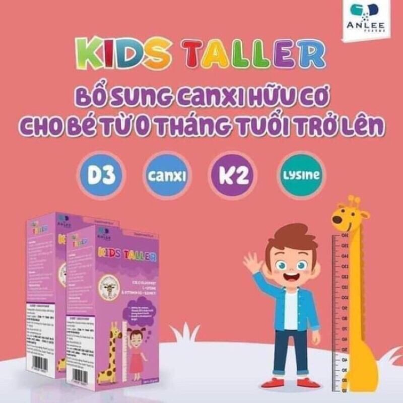 CANXI HỮU CƠ KIDS TALLER - GIÚP BÉ CAO KHOẺ