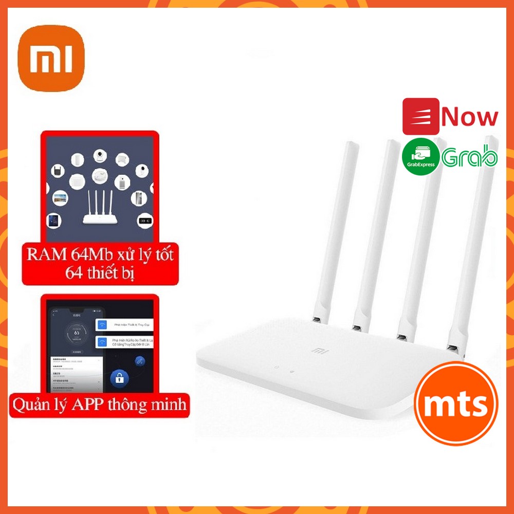 Router Wifi AC1200 Xiaomi 4A bản 100M quốc tế bộ phát wifi băng tần kép chính hãng - Minh Tín Shop