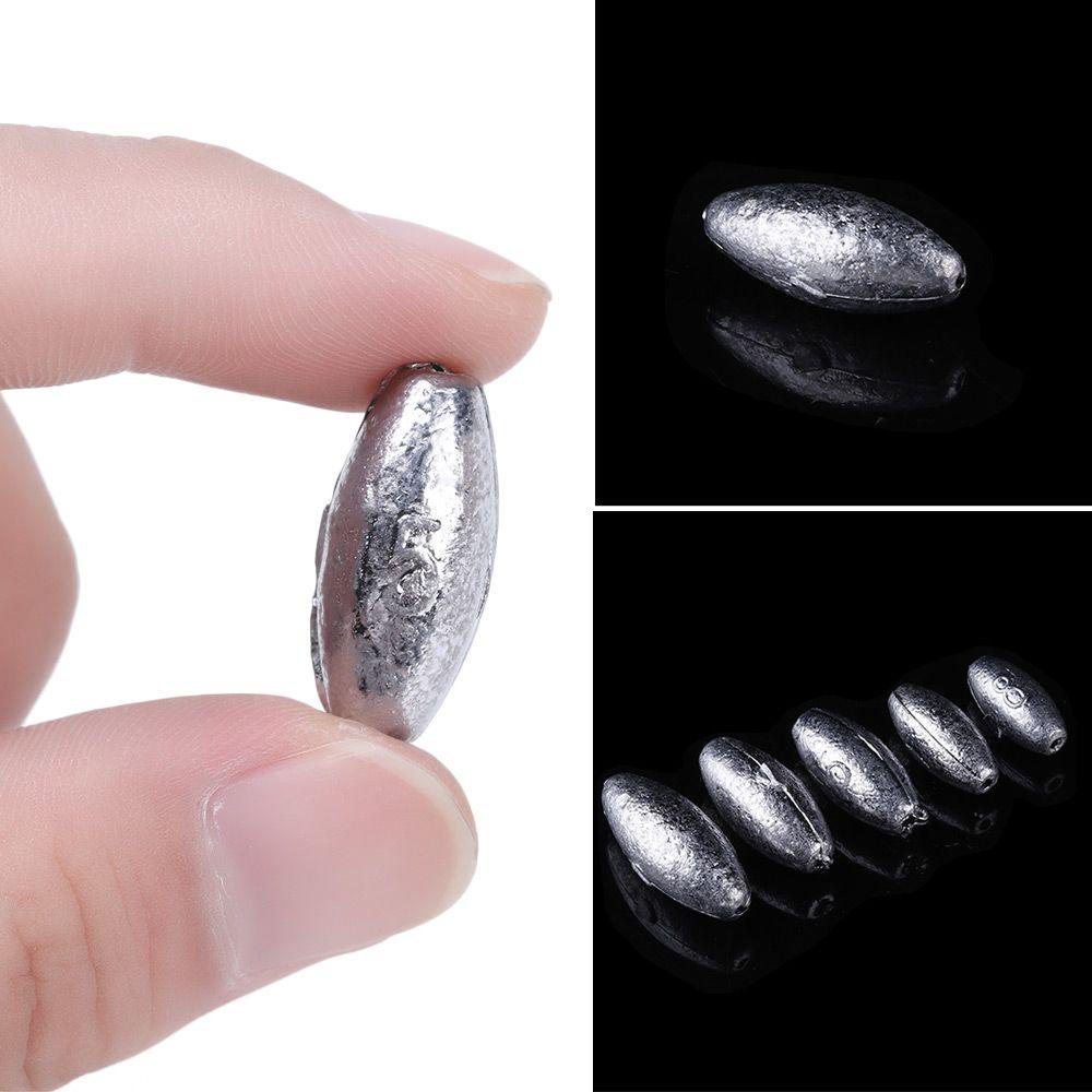 GOGOUP Set 5 Chì Câu Cá 3g / 5g / 8g / 10g / 15g / 20g / 30g / 40g Chuyên Nghiệp