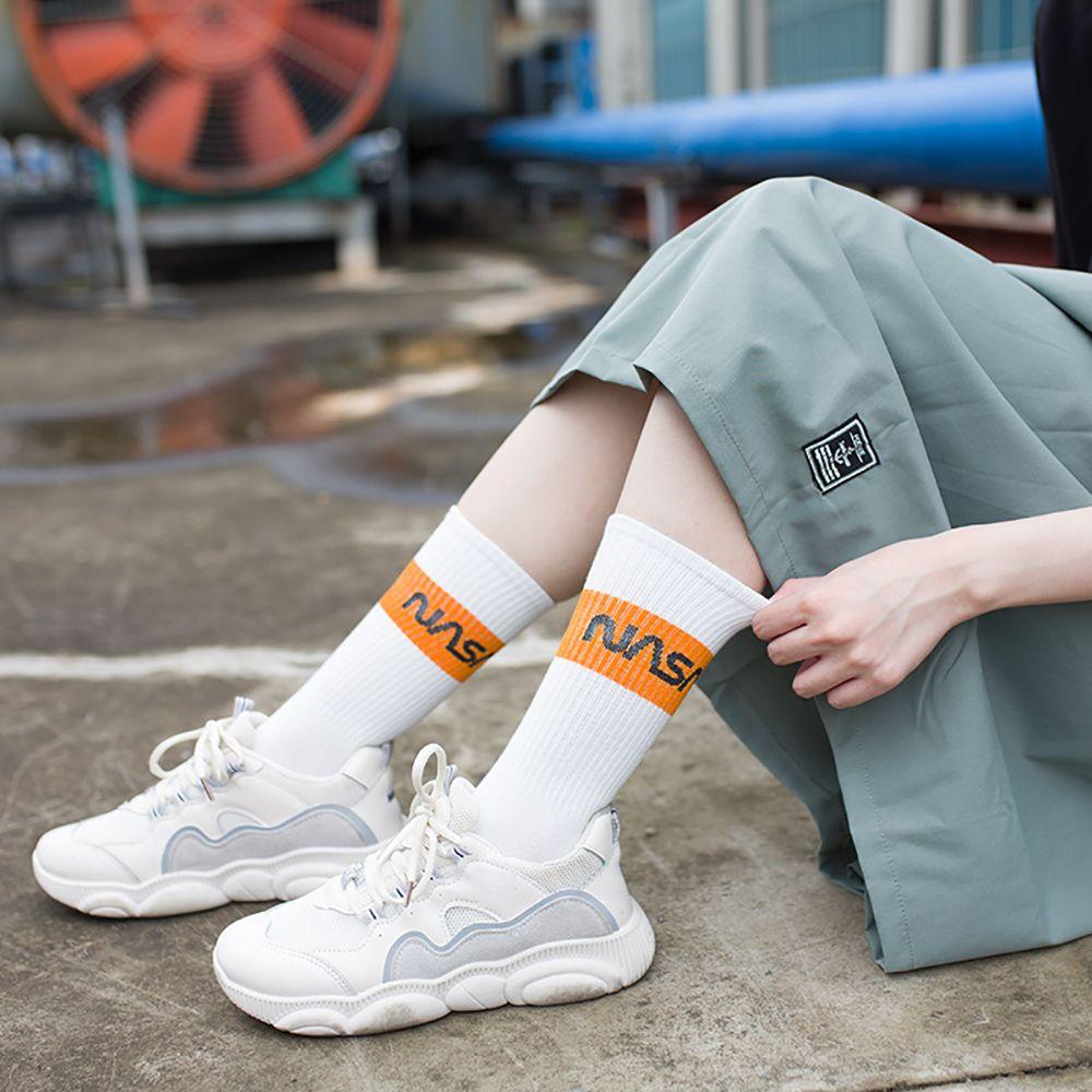 NASA Vớ Cotton Thể Thao In Chữ VANES1 Phong Cách Harajuku Hip Hop Cho Nam Và Nữ