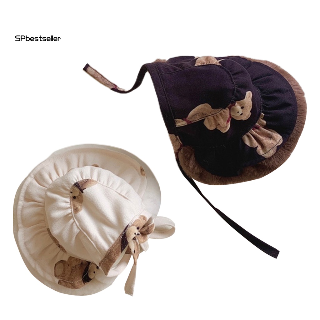 Mũ Đội Đa Năng In Họa Tiết Gấu / Chó Hoạt Hình 2 Màu Tùy Chọn