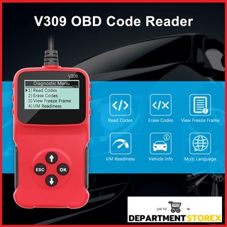 Máy quét mã ô tô obd ii đa năng, đầu đọc mã công cụ chẩn đoán, xóa mã lỗi xe hơi obd2