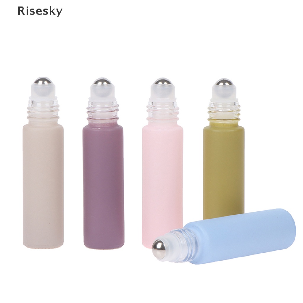 Lọ chiết nước hoa thủy tinh có đầu lăn và nắp đậy dày 10ml
