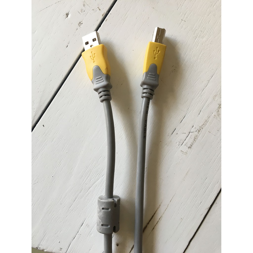 Cáp máy in USB A-B 2.0 dùng nối máy tính với máy in loại 1.5m (ghi)