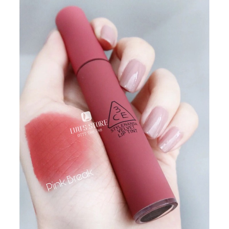 Son 3CE Velvet #Pink Break - Hồng Đào