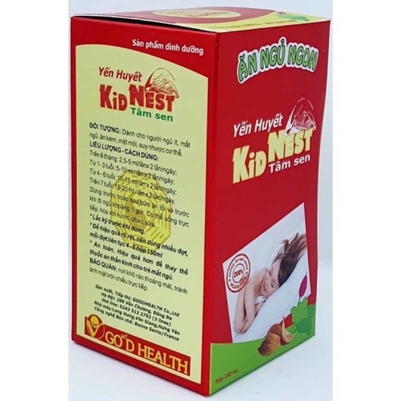 Siro Yến Huyết Kidnest Tâm Sen - giúp bé ăn ngon tăng cân hiệu quả