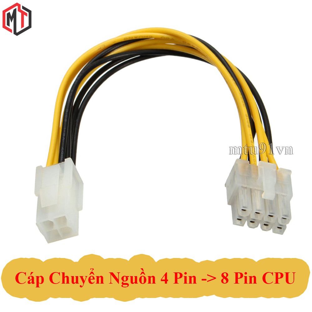 Cáp chuyển nguồn 4 pin sang 8 pin cho CPU