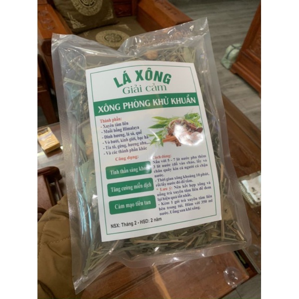 (lá mới) Gói xông - tắm giải cảm 500gr -1 kg