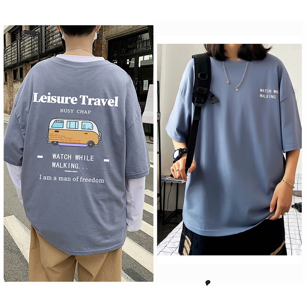 Áo thun / Áo phông unisex tay lỡ nam nữ món ăn sushi