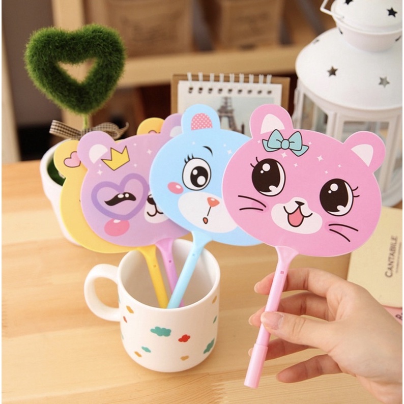 SALE 1K - Bút bi nước viết êm tay không lem mực ra tay, bút bi giá rẻ sẵn 3 màu đen xanh đỏ, đồ dùng văn phòng phẩm