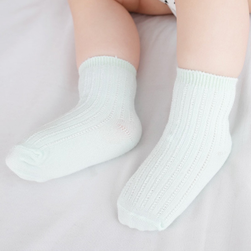 Vớ Cotton Mỏng Mềm Mại Thoáng Khí Thoải Mái Mùa Hè Cho Bé
