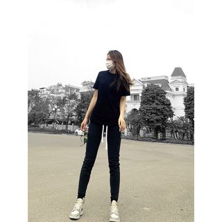Quần Jogger Nỉ Basic Đen giành cho Nữ Lexuza 0108 [Dây rút đen]