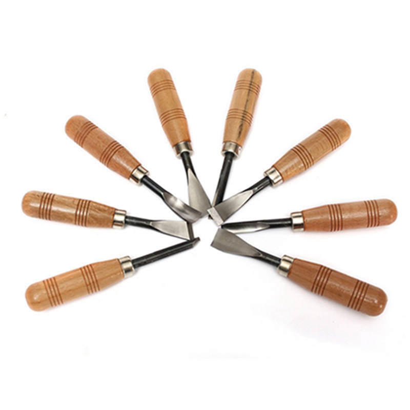 Set 8 Dụng Cụ Điêu Khắc Gỗ Chuyên Nghiệp