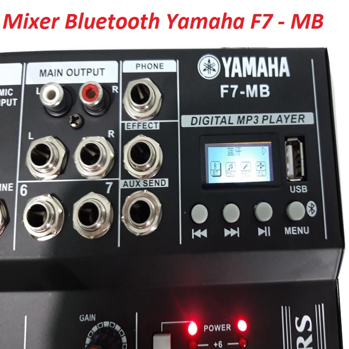 Bàn Mixer Cao Cấp Yamaha F7 Có Bluetooth, Chống Hú- Bảo hành 12 Tháng-1 Đổi 1 Trong 30 Ngày-dùng livestream, nghe nhạc