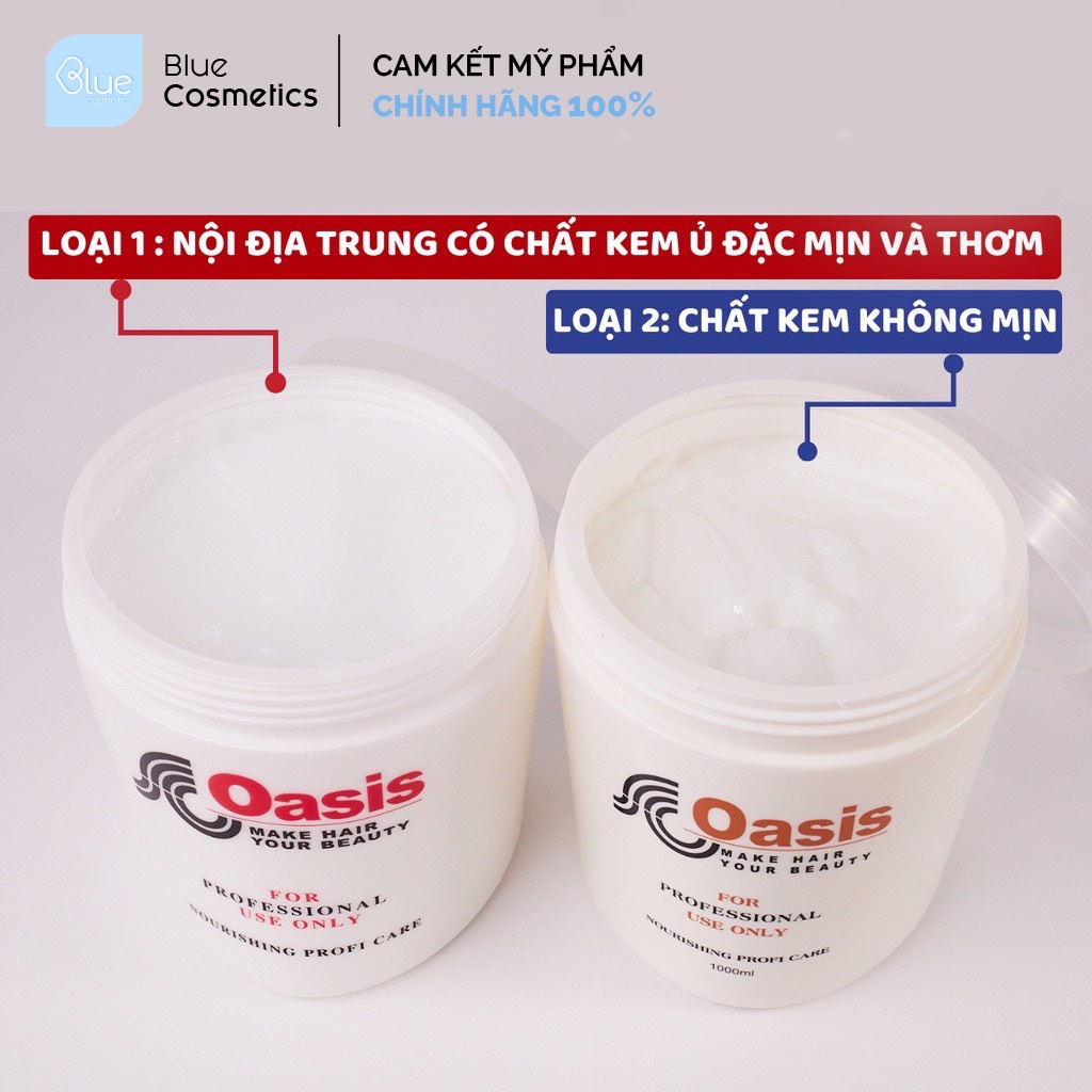 Kem ủ tóc hấp tóc OASIS 1000ML LOẠI 1 Nội Địa Trung - Dầu Xả, mặt nạ chăm sóc tóc mềm mượt phục hồi tự nhiên UT12