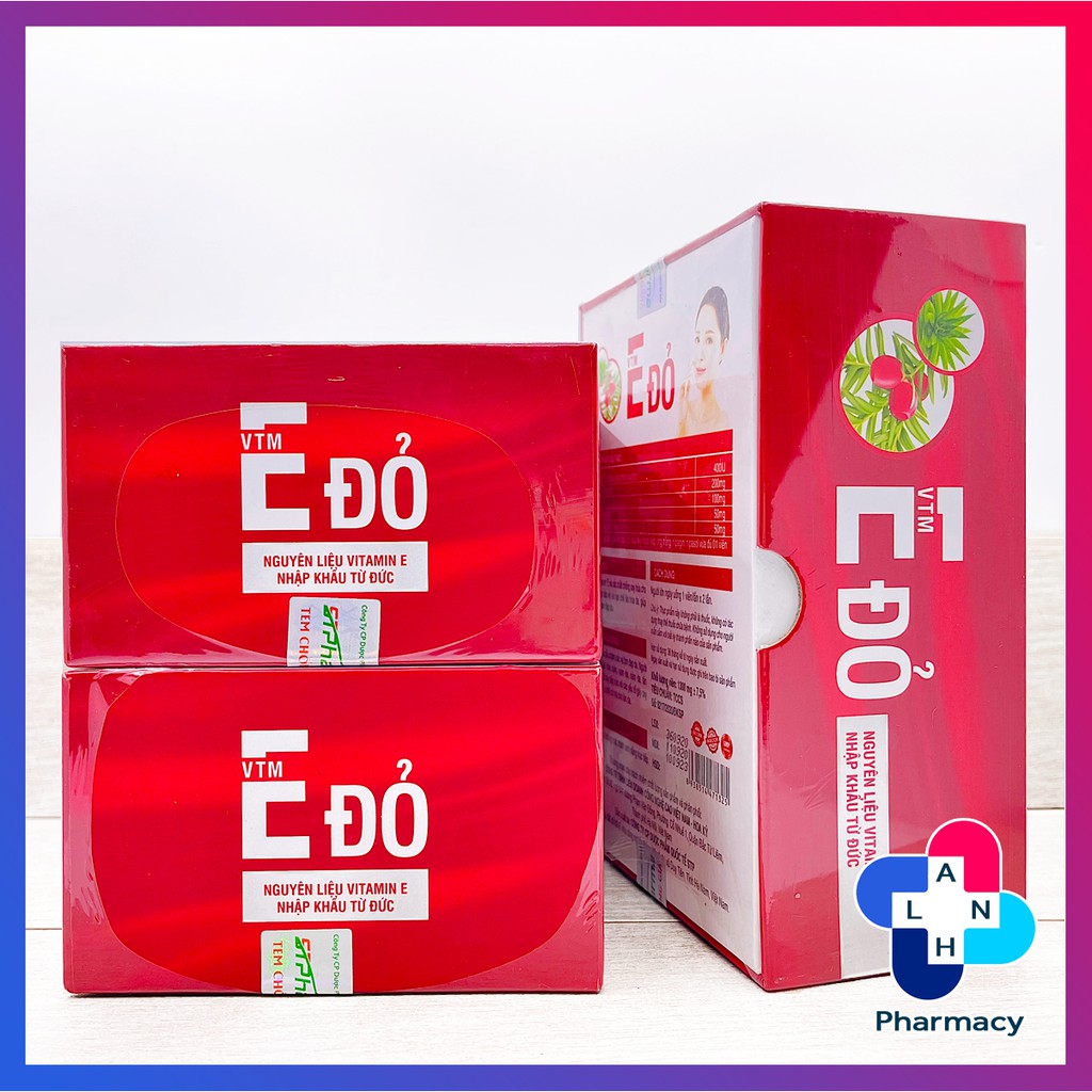 VTM E Đỏ (Hộp 30 viên) - Vitamin E đỏ giúp giữ ẩm và làm đẹp da. | BigBuy360 - bigbuy360.vn
