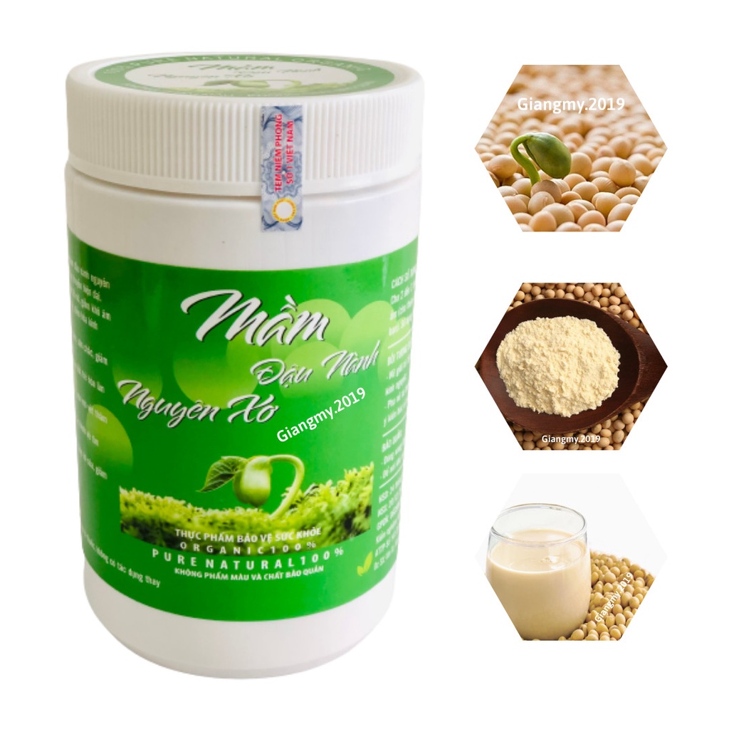 500gr Bột Mầm Đậu Nành Nguyên Xơ Nở Ngực Tăng Vòng 1 Đẹp Da Có Chứng Nhận ATTP