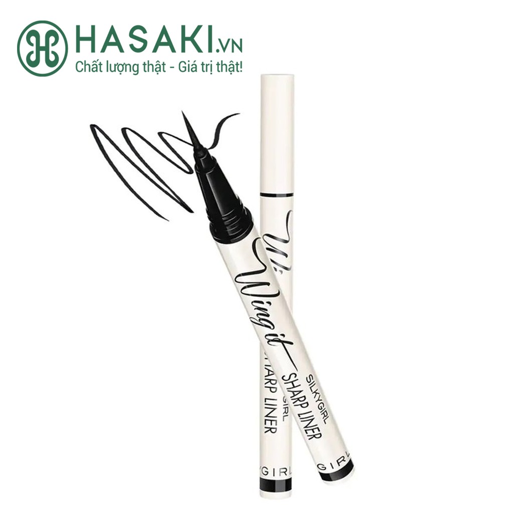 Bút Kẻ Mắt Nước Lâu Trôi SILKYGIRL Wing It Sharp Eyeliner 0.5g