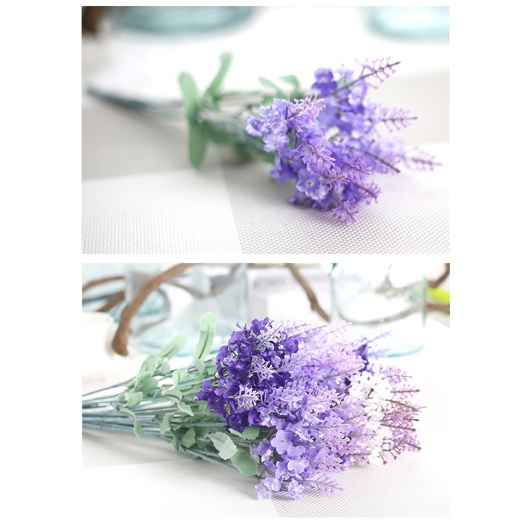 Hoa giả cành hoa Lavender phong cách Pháp
