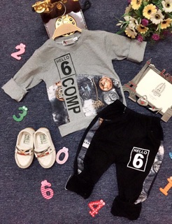 Combo 180k/2 bộ cotton 4c cho bé trai 