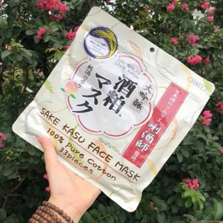 Mặt nạ cám gạo sake kasu