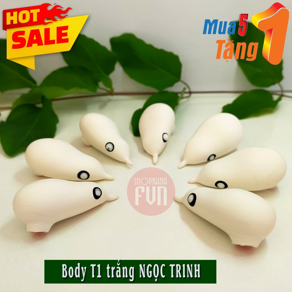 Body nhái hơi màu trắng ngọc trinh (CHẤT LƯỢNG, GIÁ RẺ, handmade)