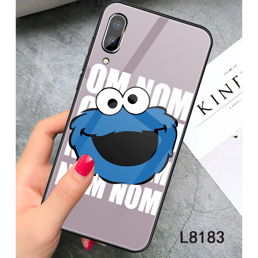 Ốp điện thoại mặt kính hình ELMO 123 cho CASE OPPO F11 PRO F9 F7 F5 F3 F1 A3S A5S A7 RENO 10X ZOOM Realme 3 R17 PRO A1K